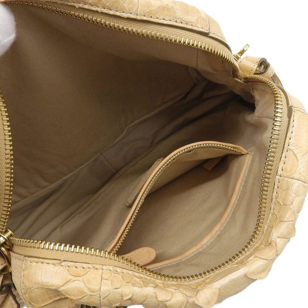 Chloe Python Leather Paraty Handbag - image 3